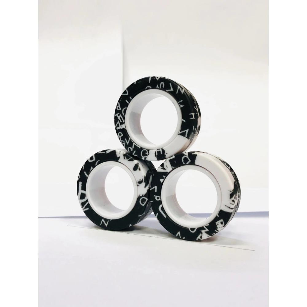 3 шт. Магнитные кольца на пальцы Разноцветный набор спиннеров для снятия стресса и тревоги